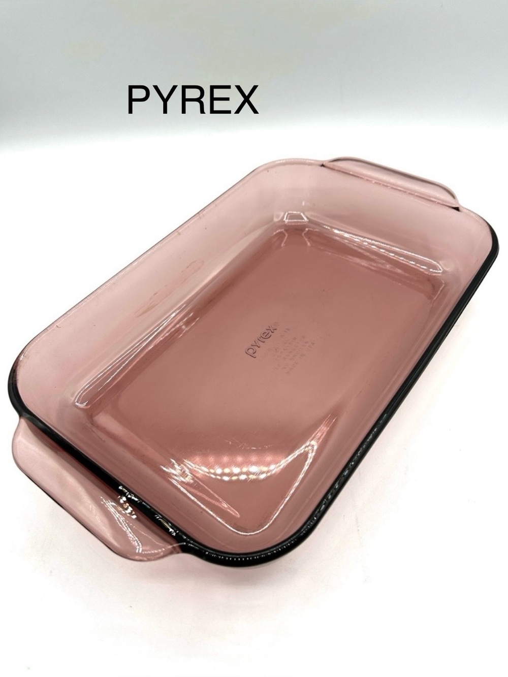 Pyrex 7 x 11” Cranberry Glass Baking Dish
